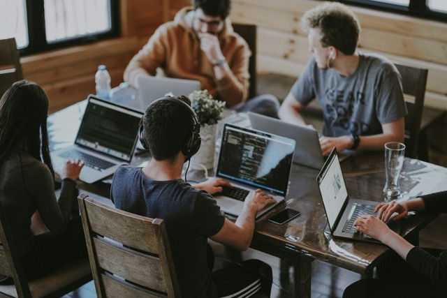 Professional team working on automation solutions